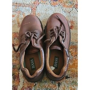 Bass Shoes Mens Colbey Brown 8 1/2 Leather Oxfords Casual Walking Lace Up